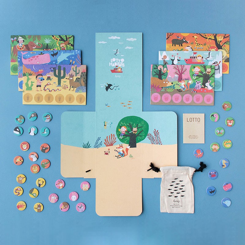 Jeu de loterie illustré